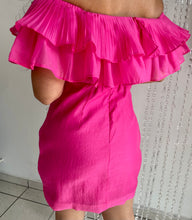 Load image into Gallery viewer, Pink Off Shoulder Dress
