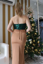 Load image into Gallery viewer, Caramel Satin Skirt
