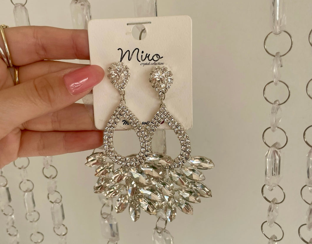 Silver Cristal Earrings