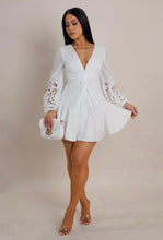 Load image into Gallery viewer, Kasey White Mini Dress

