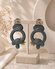 Load image into Gallery viewer, Azure Beaded Handmade Earrings
