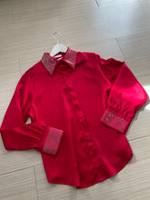 Load image into Gallery viewer, red satin top
