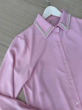 Load image into Gallery viewer, Blush Muse Satin Pearl Top
