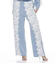 Load image into Gallery viewer, Denim + Lace beaded Set
