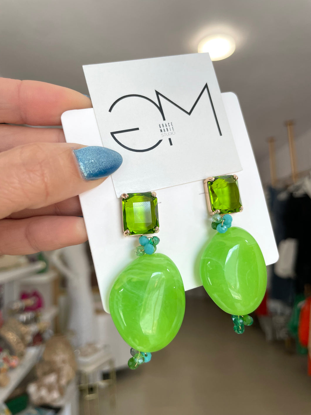 Green Must Have Earrings