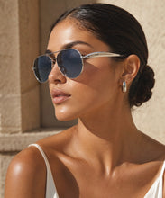 Load image into Gallery viewer, Silver Black Sunglasses
