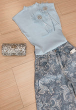 Load image into Gallery viewer, Sky Blossom Knit Top
