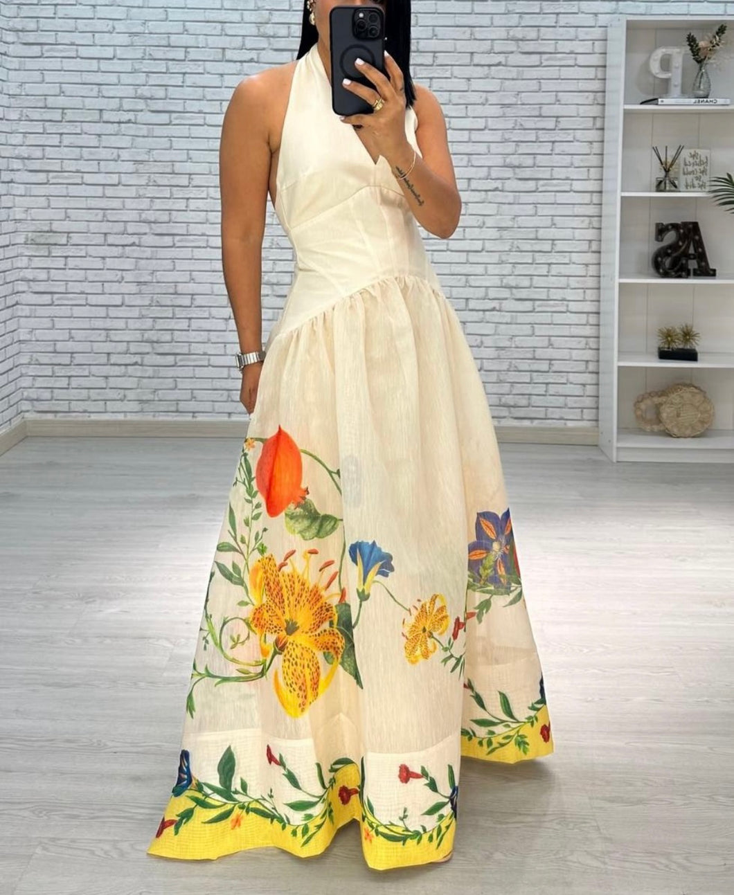 Verona Halter Maxi Dress