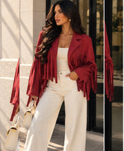 Load image into Gallery viewer, Bordeaux Statement Jacket
