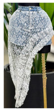 Load image into Gallery viewer, Denim Lace Skort
