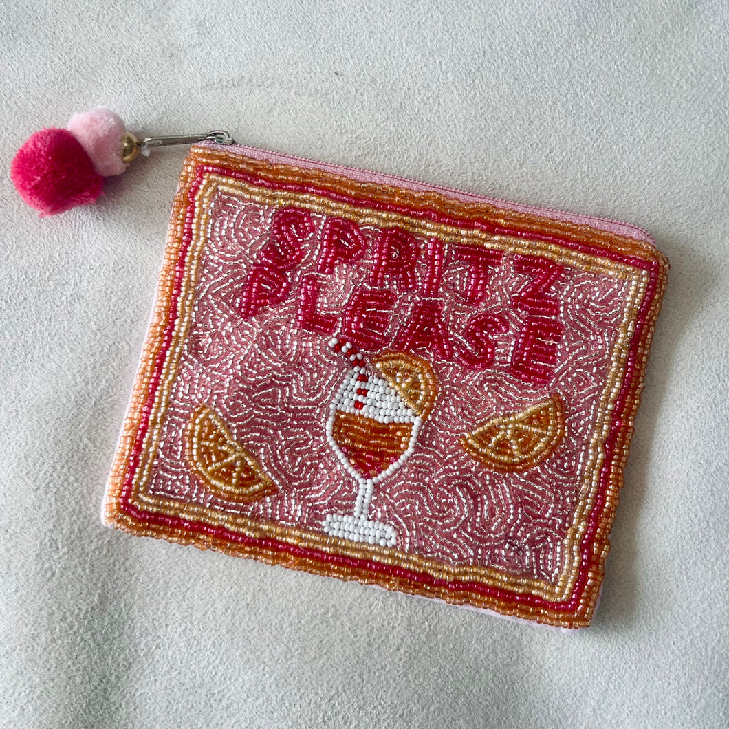 Spritz Please Beaded Bag