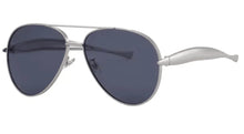 Load image into Gallery viewer, Silver Black Sunglasses
