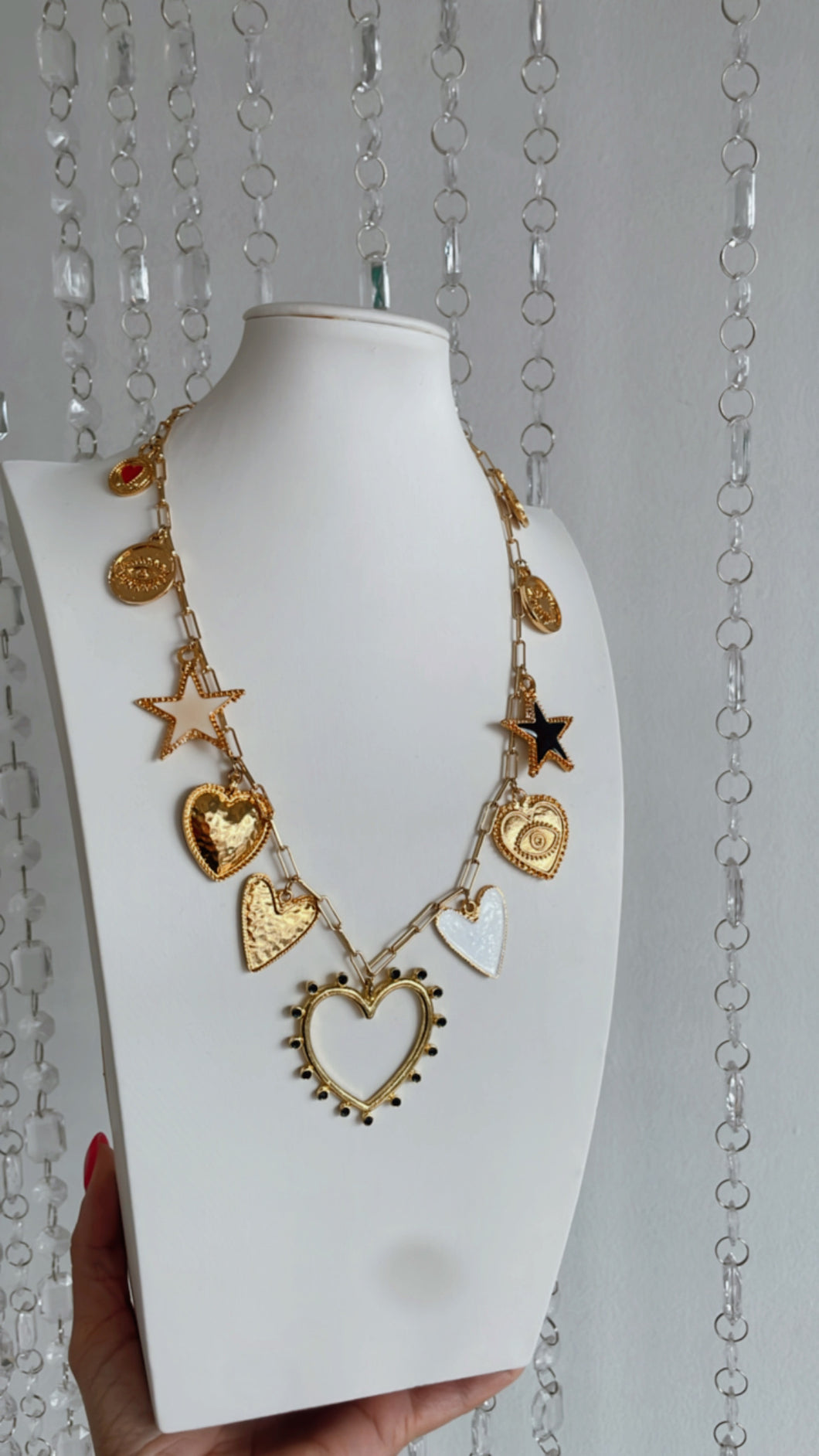 Charm Necklace ( Gold Dipped)