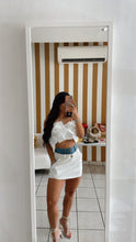 Load image into Gallery viewer, White Jean Skirt
