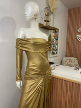 Load image into Gallery viewer, beginning to shine dress ( DORADO OSCURO)

