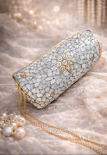 Load image into Gallery viewer, Mother of Pearl Cylinder Clutch – Handmade in India
