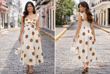 Load image into Gallery viewer, Luna Dot Maxi Dress
