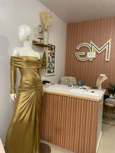 Load image into Gallery viewer, beginning to shine dress ( DORADO OSCURO)
