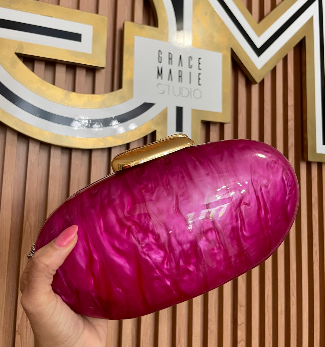 Fuchsia Clutch Bag