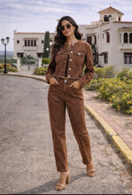 Load image into Gallery viewer, Mocha Margie Denim 2pc Set
