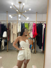 Load image into Gallery viewer, white christmas romper
