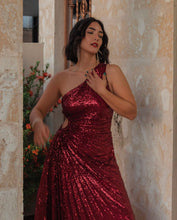 Load image into Gallery viewer, Sparkle Red Formal Dress
