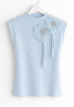 Load image into Gallery viewer, Sky Blossom Knit Top
