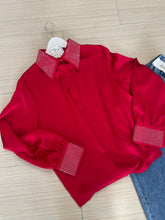 Load image into Gallery viewer, red satin top
