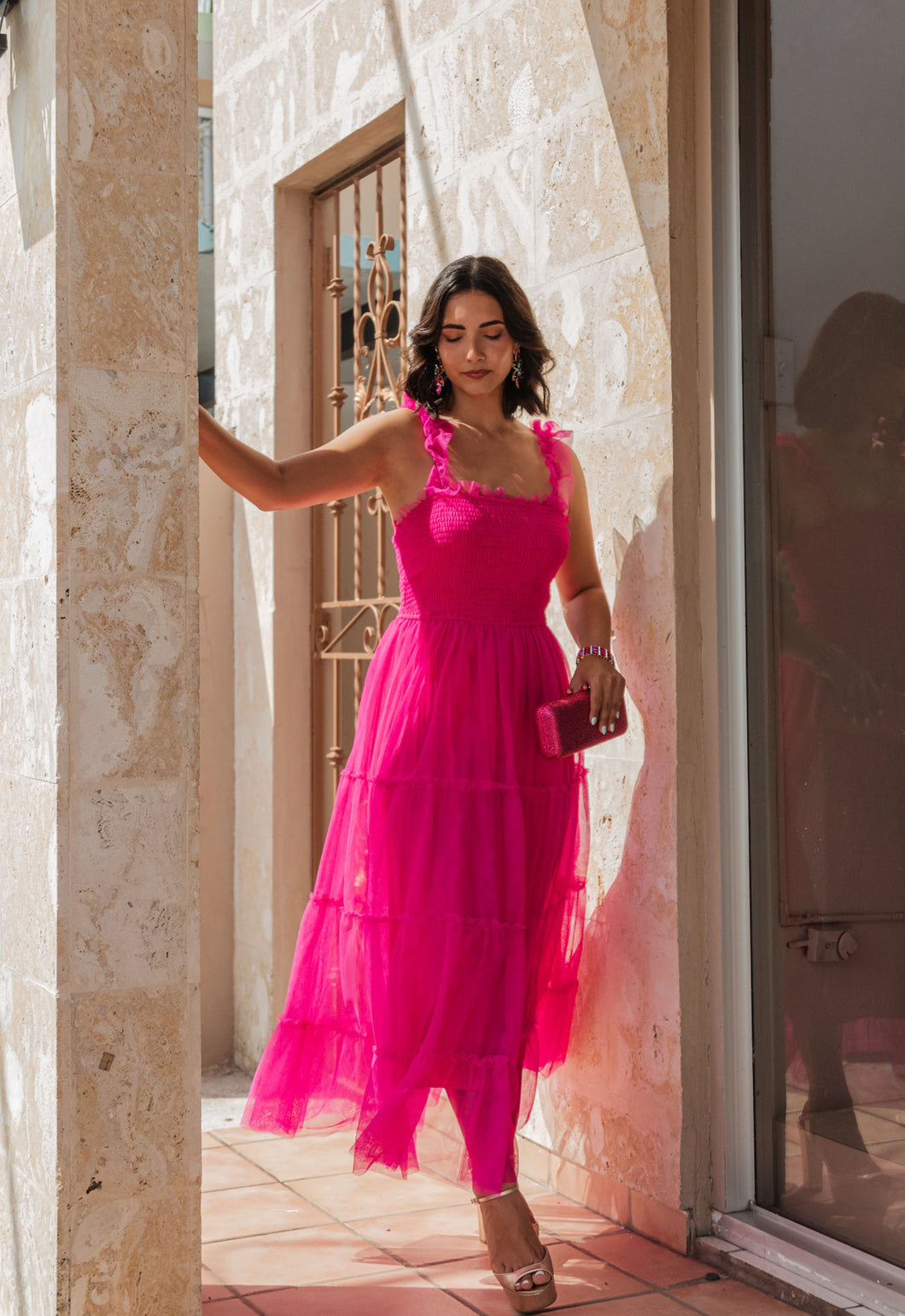 Lali  Pink Tulle Dress