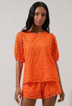 Load image into Gallery viewer, Mérida Orange Guipure Lace Set
