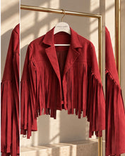Load image into Gallery viewer, Bordeaux Statement Jacket

