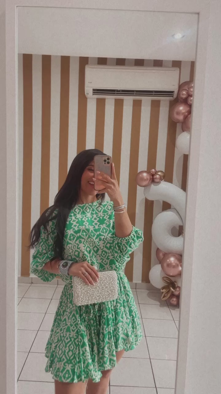 Savanah Green Dress