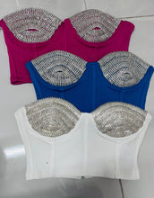 Load image into Gallery viewer, White Sparkle Bustier
